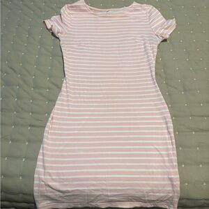 Pink Striped Dress